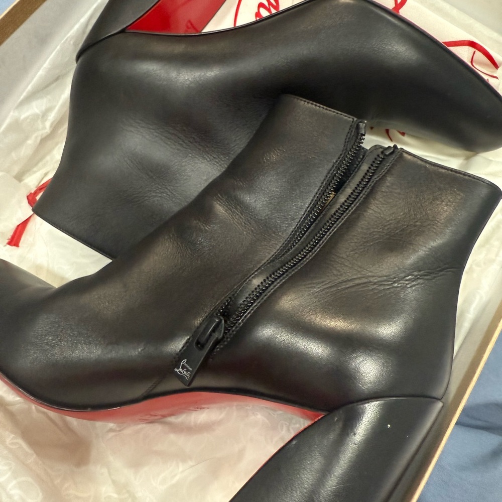 Christian Louboutin Black Ankle Booties